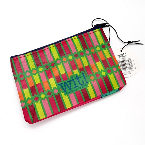Wit! Recycled Coin Purse LLAMA - Picture 2 of 2